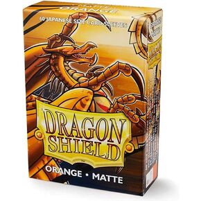 Dragon Shield Matte Mini Japanese Orange 60 ct Card Sleeves Individual Pack