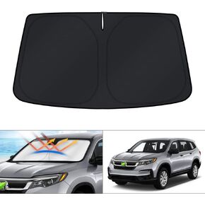 KUST Windshield Sun Shade for Honda Pilot SUV 2009-2015 Window Sunshade Sun Visor Protector Foldable Blocks UV Rays Keep Your Car Cooler