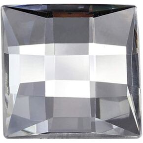 Allstarco 30mm Large Flat Back Acrylic Square Gems Rhinestones Cosplay Costume Embelishments for Crafts DIY Projects - 4 Pieces (Crystal Clear H102)