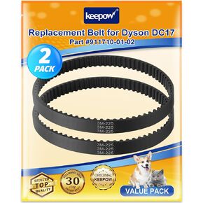 KEEPOW DC17 Replacement Belt for Dyson Animal Vacuum Cleaner, Replace Part 911710 01 02 (2 Pack)