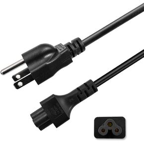 3 Prong AC Laptop Power Cord Cable for Dell IBM Hp Compaq Asus Sony Toshiba Lenovo Acer Gateway Notebook Computer Charger Spare: IEC-60320 IEC320 C5 to NEMA 5-15PCable de alimentación(3-FEET)