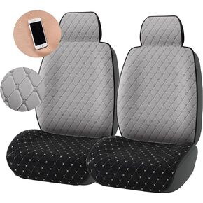 CAR PASS Waterproof Neoprene Universal Car seat Protector, Car Seat Cover,Seat Cushion for SUVS,Vans,Trucks,SEDANS,Free from Sweat,Stains,Spills,Smell(Black with Mint)