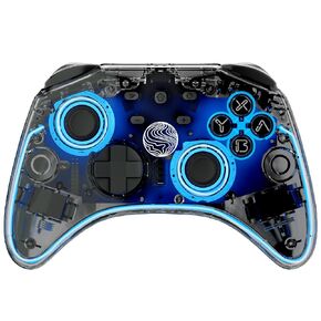 Neptune AfterBurner Controller For Switch/Switch OLED/PC - Dual Vibration Motor - Wireless Pro Controller For Switch With RGB Light, Motion Ability, Vibration, Turbo, Wakeup (Black Cloud)