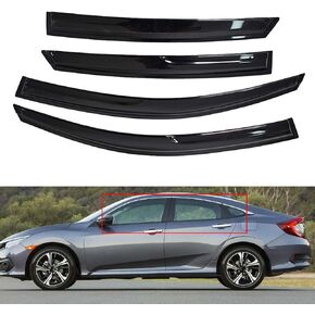 munirater Window Vent Visor Rain Guard Shade Replacement for 2016-2020 Honda Civic Sedan