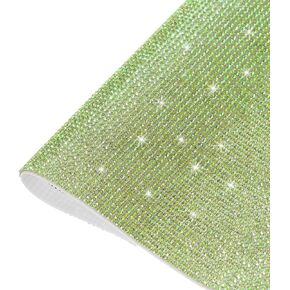 MECCANIXITY Bling Crystal Rhinestone Sheet Self-Adhesive Rhinestone Diamond Gems Sticker 15.75 x 9.44 Inch DIY Car Decoration Sticker for DIY Car Phone Clothing, DIY Craft Orange Red in Kuwait
