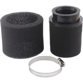 Universal 48mm 49mm 50mm Black Double Foam Pod Performance Filter Cleaner for 50cc - 90cc 110cc 125cc Motorcycle ATV Quad Scooter Go Kart Moped Pit Dirt Racing Super Bike GY6 Roketa