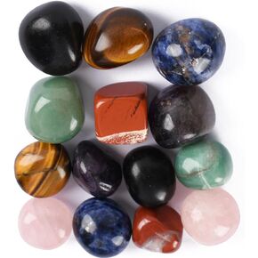 Agate Crystal Square Mixed Color for Vase Fillers Mixed Colour Stone for Succulent Garden Decoration Craft Project Fish Tank Bottom Decoration 7 Colors 14 PCS