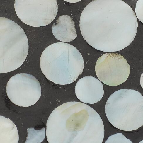 Deco 79 Mother of Pearl Oval Tray, 22" x 6" x 10", White in Saudi Arabia