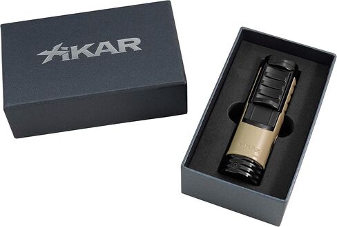 ولاعة Xikar التكتيكية 1 لهب نفاث واحد، مسند سيجار في الأعلى، مشبك جيب قابل للإزالة، متينة وموثوقة، معدنية in Kuwait