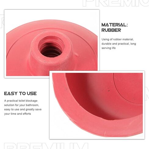 2 قطعة مكبس مرحاض استبدال رئيس قوة كأس رؤساء الثقيلة مكبس مرحاض تسد مزيل للحمام أدوات تنظيف الأحمر in Kuwait