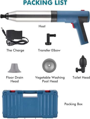 مكبس مرحاض كهربائي مكبس هواء للمرحاض، أداة إزالة انسداد المرحاض، أداة إزالة انسداد الهواء بالضغط العالي، منظف الصرف، مزيل انسداد الصرف، غطاس لحوض المطبخ، تصريف الأرضية، حوض الاستحمام in Kuwait