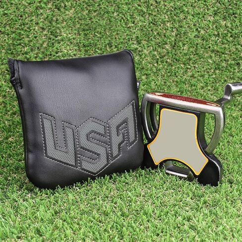 Golf Head Covers Mallet Square/Half Mallet Putter Golf Club Protector USA Pattern in Saudi Arabia
