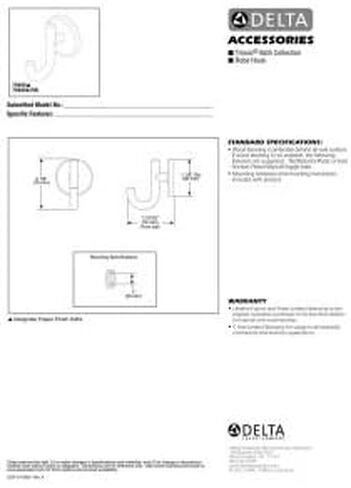 DELTA FAUCET-Faucet 759500-RB DELTA FAUCET Bath Hardware, 3.31 x 7.00 x 3.31 Inches, SpotShield Venetian Bronze in Saudi Arabia