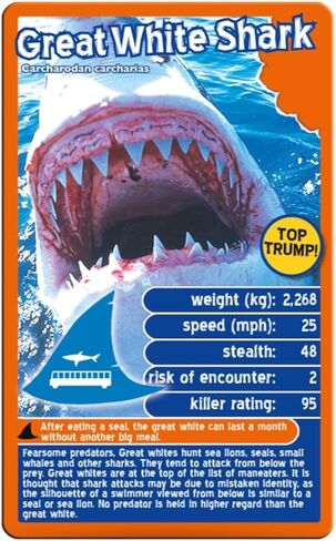 Top Trumps Deadliest Predators Card Game for 3 Years + in Saudi Arabia