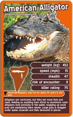 Top Trumps Deadliest Predators Card Game for 3 Years + in Saudi Arabia