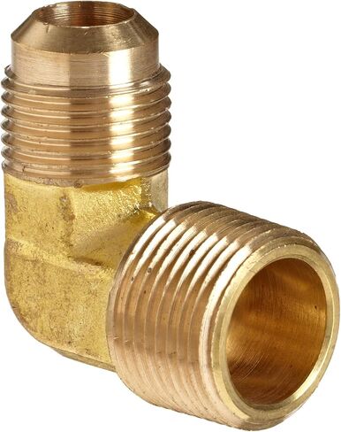 Anderson Metals - 54049-0612 Brass Tube Fitting, 90 Degree Elbow, 3/8" Flare x 3/4" Male Pipe in Saudi Arabia