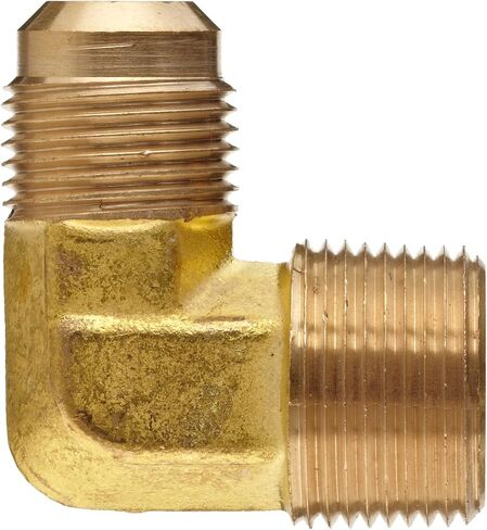 Anderson Metals - 54049-0612 Brass Tube Fitting, 90 Degree Elbow, 3/8" Flare x 3/4" Male Pipe in Saudi Arabia