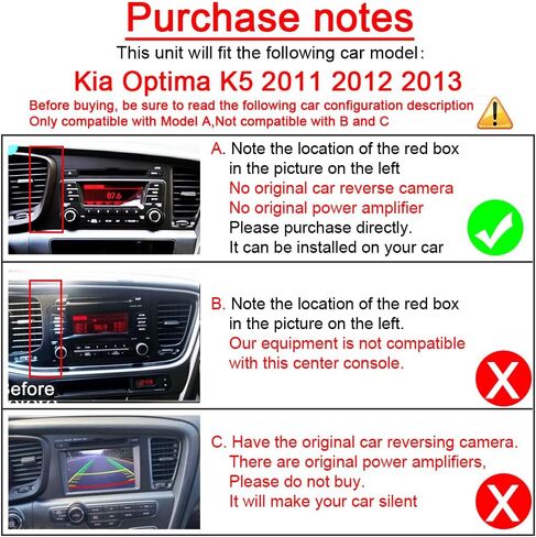 Android 13 for Kia Optima K5 Radio 2010-2013 with Wireless Apple Carplay Android Auto 9" Touchscreen Car Stereo with Free Backup Camera GPS Navigation Bluetooth FM RDS DSP Head Unit (2GB RAM+32GB ROM) in Saudi Arabia