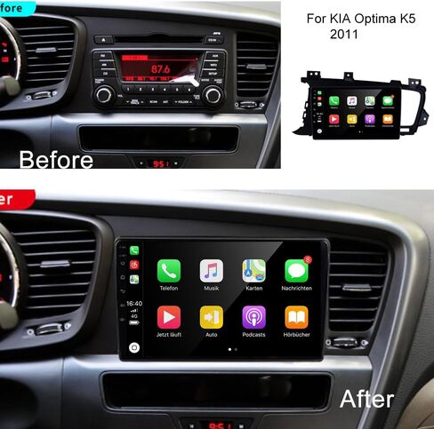 Android 13 for Kia Optima K5 Radio 2010-2013 with Wireless Apple Carplay Android Auto 9" Touchscreen Car Stereo with Free Backup Camera GPS Navigation Bluetooth FM RDS DSP Head Unit (2GB RAM+32GB ROM) in Saudi Arabia