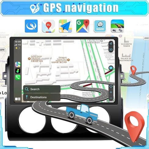 𝟮𝟬𝟮𝟰 𝗡𝗲𝘄 13.1 Inch Car Radio Stereo for Toyota Land Cruiser FJ 2007-2018 [2K Large Touch Screen], 6G RAM+128GB ROM, Replacement Radio with Bluetooth GPS Navigation 4G WiFi, Carplay&Andriod Auto in Saudi Arabia