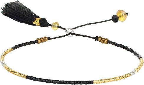 KELITCH جديد 2020 أساور الصداقة ميوكي مطرز أساور منسوجة للنساء أساور أساور (أسود) in Kuwait