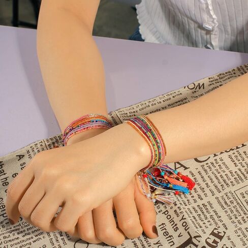 KELITCH جديد 2020 أساور الصداقة ميوكي مطرز أساور منسوجة للنساء أساور أساور (أسود) in Kuwait