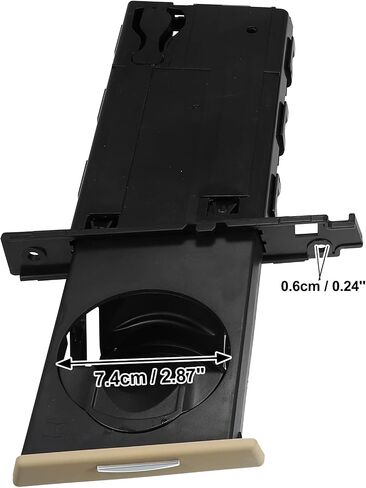 X AUTOHAUX 1 Set Car Cup Holder Divers and Passenger Side Cup Holder Storage Bracket Beige 51459173469 for BMW 323i E90 2006-2011 in Saudi Arabia