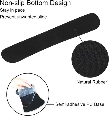 Keyboard Wrist Rest Pad and Ergonomic Mouse Pad with Wrist Support Gel Set, Non-Slip Rubber Base, Cute Mouse Pad for Easy Typing & Pain Relief, for Gaming, Computer, Office -Heart Galaxy in Saudi Arabia