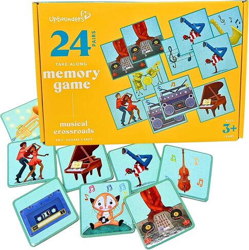 Upbounders- Musical Crossroads - Memory Matching Game for Toddlers - 24 Playing Card Pairs - Sweet Music Game Kids - Piano Singing - Ages 3+ in Saudi Arabia