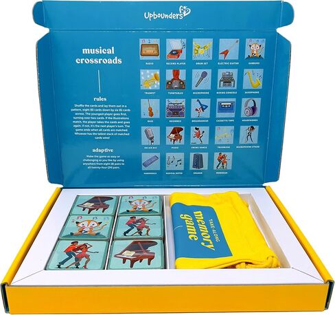 Upbounders- Musical Crossroads - Memory Matching Game for Toddlers - 24 Playing Card Pairs - Sweet Music Game Kids - Piano Singing - Ages 3+ in Saudi Arabia