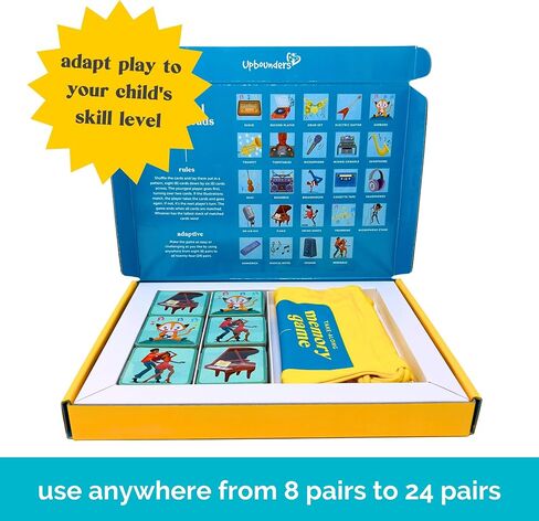 Upbounders- Musical Crossroads - Memory Matching Game for Toddlers - 24 Playing Card Pairs - Sweet Music Game Kids - Piano Singing - Ages 3+ in Saudi Arabia