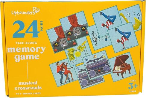 Upbounders- Musical Crossroads - Memory Matching Game for Toddlers - 24 Playing Card Pairs - Sweet Music Game Kids - Piano Singing - Ages 3+ in Saudi Arabia