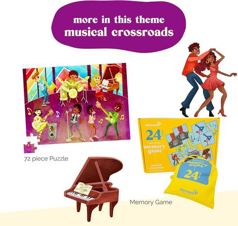 Upbounders- Musical Crossroads - Memory Matching Game for Toddlers - 24 Playing Card Pairs - Sweet Music Game Kids - Piano Singing - Ages 3+ in Saudi Arabia