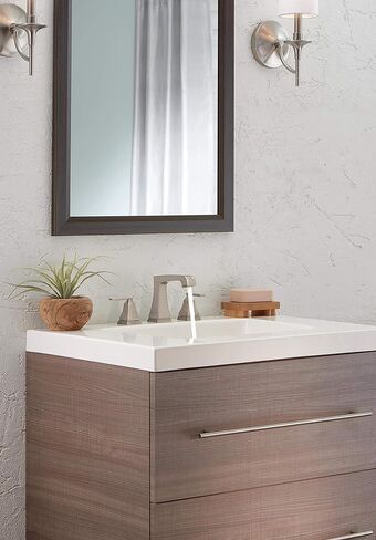 صنبور حمام Delta Faucet Ashlyn واسع الانتشار 3 فتحات، صنبور حمام أسود غير لامع أسود، صنبور حوض الحمام، تقنية ختم DIAMOND، مجموعة تصريف معدنية، أسود غير لامع 3564-BLMPU-DST in Kuwait