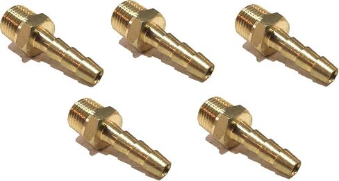3/16 "معرف خرطوم إلى 1/8" ذكر NPT MNPT تركيب نحاسي مستقيم الوقود / الهواء / الماء / الزيت / الغاز / WOG (25) in Saudi Arabia