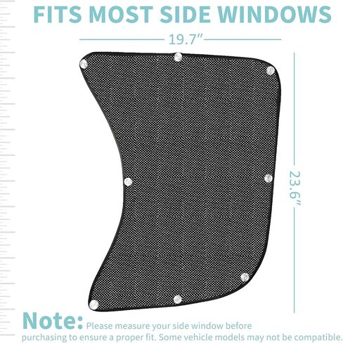 Side Window Sun Shades for Semi Trucks&RV - Keep Your Cab Cool and Comfortable,Semi Truck Accessories,Easy Install Custom Fit for Freightliner Volvo VNL International Trucks in Saudi Arabia