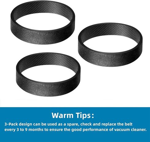 أحزمة بديلة للمكنسة الكهربائية كيربي سنتريا، أفالير 2، جي 3، جي 4، جي 5، جي 6، جي 7 وألتميت جي، قطعة بديلة 301291، عبوة من 3 قطع in Kuwait