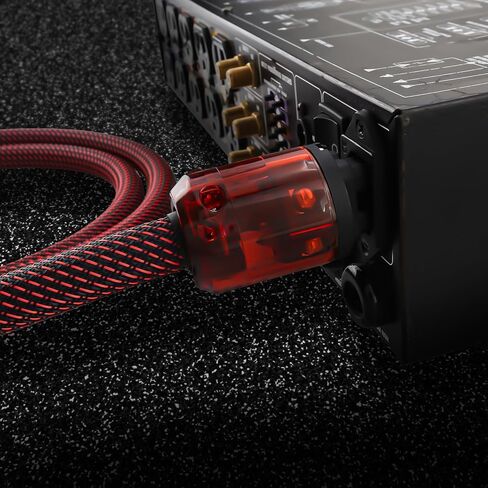 Audiocrast HiFi Power Cable, 10AWG, 4.9ft, 125V 15A, Φ17MM, Audiophile Power Cord, Braided Sleeve, OFC Pure Copper Conductor+Shielding, US+IEC Power Plug in Kuwait