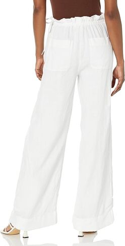 Club Monaco Women's Linen Side Tie Pant in Saudi Arabia