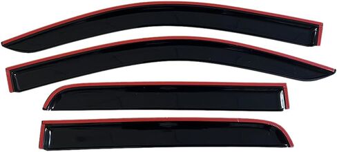 Auto Ventvisor for Chevrolet/GMC Colorado/Canyon Crew Cab 2015-2022 Windows Visor Rain Guards, Side Window Wind Deflectors, Smoke Tinted Black Door Visor Sunshade in Saudi Arabia