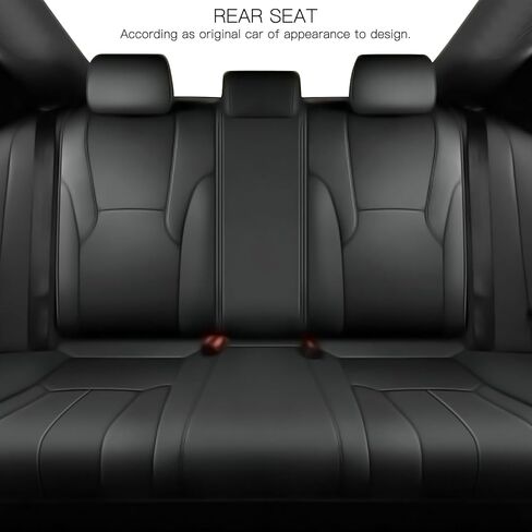 أغطية مقاعد AOMSAZTO مناسبة حسب الطلب لعام 2023 2024 Honda Accord من الجلد الصناعي مجموعة كاملة متوافقة مع وسادة هوائية مضادة للماء وواقي مقعد خلفي مقسم باللون الأسود (EX، EX-L Hybrid، Sport Hybrid، Touring Hybrid) in Saudi Arabia