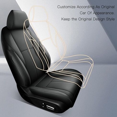 أغطية مقاعد AOMSAZTO مناسبة حسب الطلب لعام 2023 2024 Honda Accord من الجلد الصناعي مجموعة كاملة متوافقة مع وسادة هوائية مضادة للماء وواقي مقعد خلفي مقسم باللون الأسود (EX، EX-L Hybrid، Sport Hybrid، Touring Hybrid) in Saudi Arabia