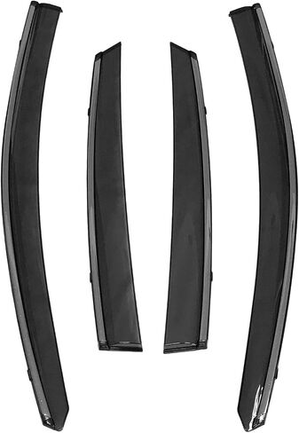 Vent Visor For Fusion 2014 2015 2016 2017 2018 2019 Rain Sun Shade Window Deflectors Shield Wind Guard Side-Custom Fit 4 Pcs Set Smoke Gray in Saudi Arabia