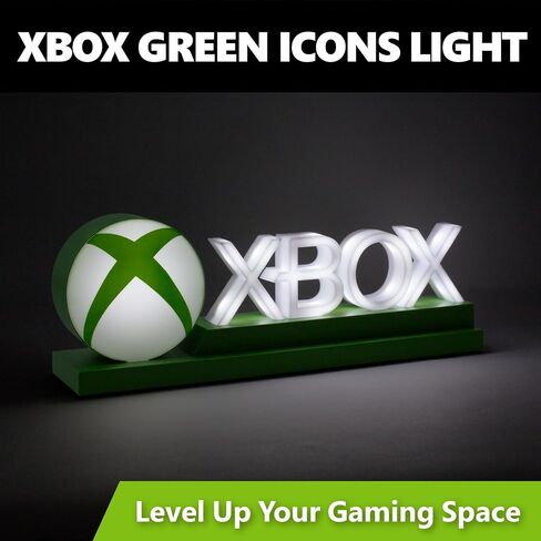 Paladone Green Xbox Icons Light, Dynamic Phasing and Pulsing Light Modes, Officially Licensed Gaming Setup Accessories, 11.8" in Saudi Arabia