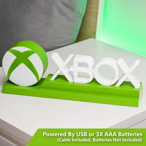 Paladone Green Xbox Icons Light, Dynamic Phasing and Pulsing Light Modes, Officially Licensed Gaming Setup Accessories, 11.8" in Saudi Arabia