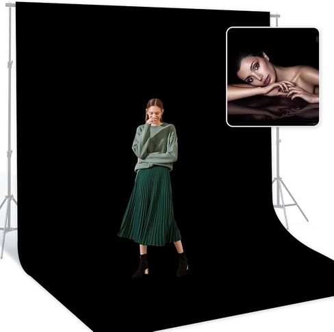 BEIYANG White 10 x 20 Ft Large Screen Backdrop for Photography, Pure White Non-Reflective Fabric Wrinkle Free Photo Background for Zoom Meeting, Game Live Steaming and Photo Studio Shooting Props in Saudi Arabia