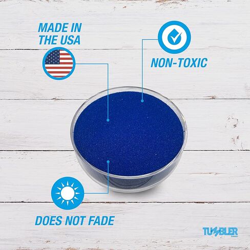 الرمال الزرقاء - رمل بوزن 2 كجم - رمل ناعم وناعم للرمل الحرفي. حشو مزهرية الرمل المزخرفة، ديكور الشاطئ، رمال الوحدة لحفلات الزفاف. الأزرق الملكي in Kuwait