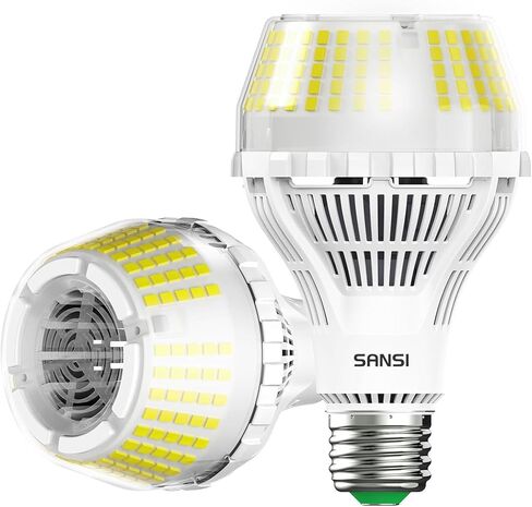 Sansi dimmable LED LID LED 250 واط مكافئ ، 3000K ناعمة دافئة دافئة 4000 لومينات E26 A21 مصابيح LED LED 2 حزمة ، عمر 22 سنة ، 27W الطاقة توفير الطاقة لتوفير الطاقة للمكتب المنزلي in Kuwait