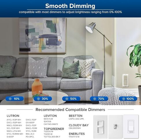 Sansi dimmable LED LID LED 250 واط مكافئ ، 3000K ناعمة دافئة دافئة 4000 لومينات E26 A21 مصابيح LED LED 2 حزمة ، عمر 22 سنة ، 27W الطاقة توفير الطاقة لتوفير الطاقة للمكتب المنزلي in Kuwait