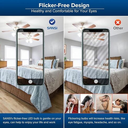 Sansi dimmable LED LID LED 250 واط مكافئ ، 3000K ناعمة دافئة دافئة 4000 لومينات E26 A21 مصابيح LED LED 2 حزمة ، عمر 22 سنة ، 27W الطاقة توفير الطاقة لتوفير الطاقة للمكتب المنزلي in Kuwait